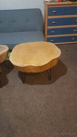 Konferenční stolek z dubového dřeva - 2