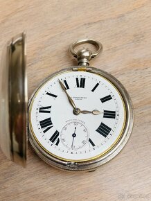 Stříbrné kapesní hodinky, klíčovky, Rosenberg Leeds,175 g - 2
