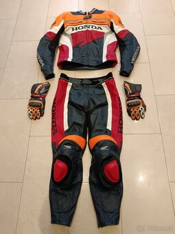 Honda Repsol-Pánská kožená moto kombinéza, originál Honda - 2