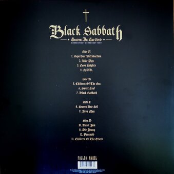 2LP BLACK SABBATH-Heaven In Hartford,(zelepené) - 2