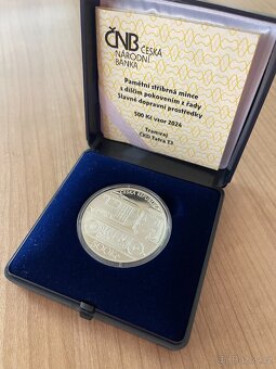 Stříbrná mince 500 Kč Tramvaj ČKD Tatra T3 2024 PROOF - 2