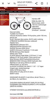 Celoodpružené kolo GT FORCE 3.0 vel. S - 2
