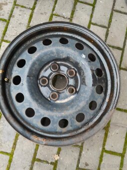 Prodám 16 " sadu plechové disky kola VW Škoda 5x112 ET 53 - 2