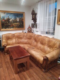 Rohová kožená sedačka 2000 Kč - 2