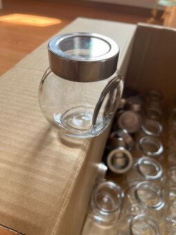 Kořenky IKEA, sklo/barva hliníku, 15 cl - 2