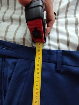 Modrý, pánský společenský oblek - 2