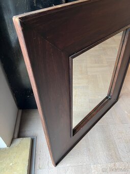 dřevěné designové zrcadlo - 2