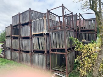 Bedny na brambory, jablka, na dřevo - kovová konstrukce - 2