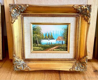 Staré krásné obrázky, olejomalba - 2