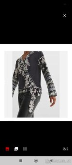 Halenka triko tunika černobílá velikost 38 nová - 2