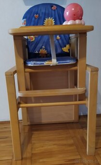 Dětská jídelní židlička a stoleček - 2