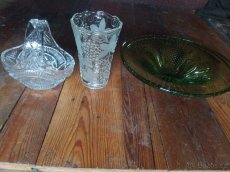Broušené sklo - vázy, mísy, tácy - 2