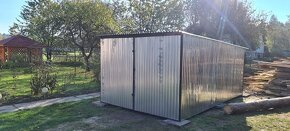 Plechová garáž 3x5 plech garáž na stavbu II třída. - 2