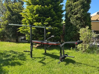 HOP-SPORT Posilovací lavice + Tyč - 2