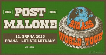 Post Malone Praha stání A 33% SLEVA - 2