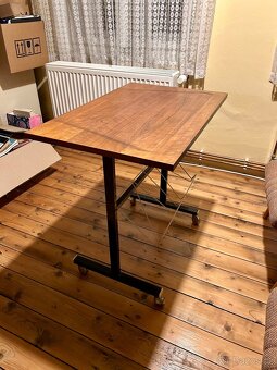 Pojízdný Konferenční Stůl Stolek Brusel 70.-80. léta RETRO - 2