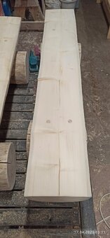 Masivní smrková lavice - 2