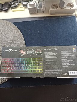 Herní klavesni White shark - 2