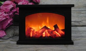 Hranatý dekorativní krb s efektem plamene - 2