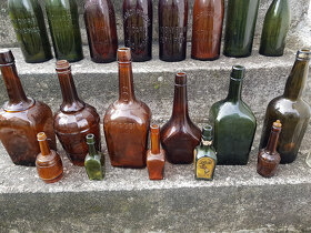 Staré láhve pivní, sodovkové aj. - 2