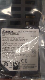 FREKVENČNÍ MĚNIČ DELTA ELECTRONICS C2000 5,5KW 500V - 2