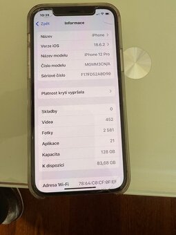 PRODÁM IPHONE 12 PRO 128GB - 2