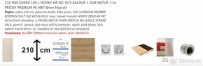 Posuvné dveře ERKADO Baldur 1. 210cm x 100cm - 2