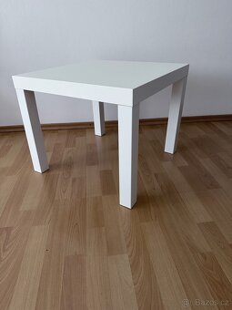 Noční / odkládací stolek IKEA Lack bílý 55x55 cm - 2