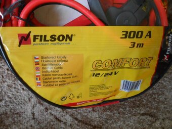 Startovací kabely FILSON 300A - 3m - 12/24V - nepoužité - 2