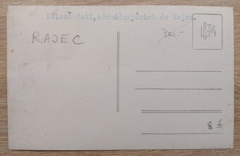 RAJEC - Pohľadnica, program, dopis - 2