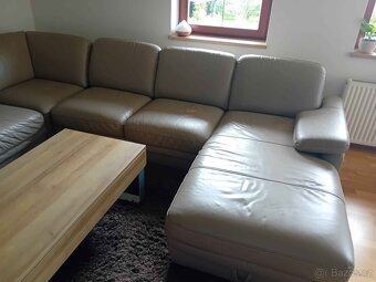 Kožená sedačka luxusní kvalita - 2
