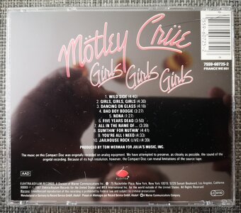 CD "MÖTLEY CRÜE - GIRLS, GIRLS, GIRLS" - 2