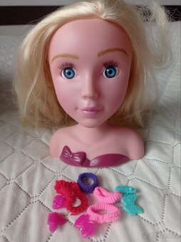 Nová česací hlava, panenka na účesy - 2