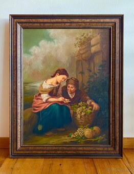 Starý krásný obraz, olejomalba - 2