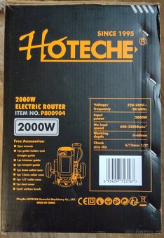 Elektrická horní frézka Hoteche - 2