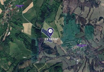 Prodej podílu 5/9 louky 12 868 m², Dalečín - 2