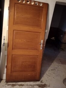 staré dveře masiv 90 P s větráním - 2