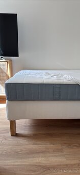 Postelový rám IKEA ESPEVÄR - 140x200 cm, bíly - - 2