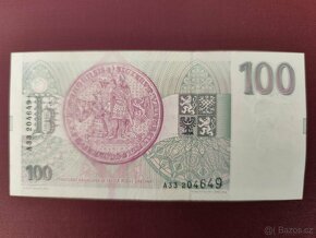100 korun 1993, série A, z oběhu - 2