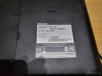 Notebook TOSHIBA Satellite L755 - 2