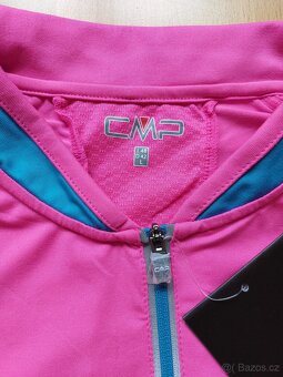 Nový dámský cyklistický dres, vel. 42, L, neon růžová - 2