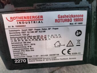 Rothenberger - teplogenerátor ROTURBO - 2