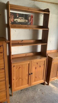 Ikea Leksvik knihovna antik Hemnes masiv - 2