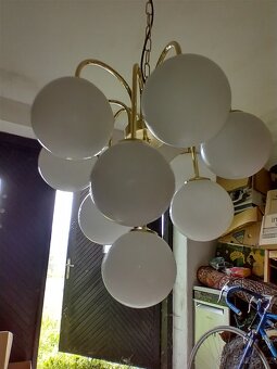 3 retro lustre 10 guľové sputniky - 2