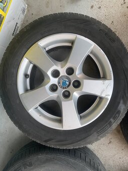 Alu kola 14” 5x100 Origo Škoda a Letní pneu 185/60/R14 - 2