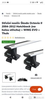 Příčníky Thule Octavia 2 - 2