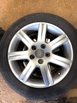 Letní pneu 205/55 R16 + disky Audi - 2