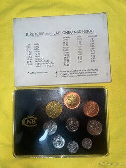 Sada oběžných mincí České republiky 1993 - 2