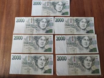 Bankovka 2000Kč s. A r.1996,s.B r.1999,s.Z r.2007 - 2