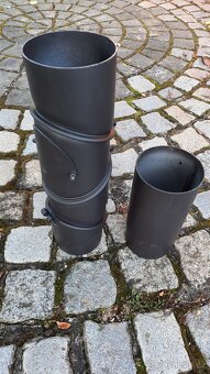 Kouřovod 120cm: 4-segmentové koleno + trubka 25cm - 2